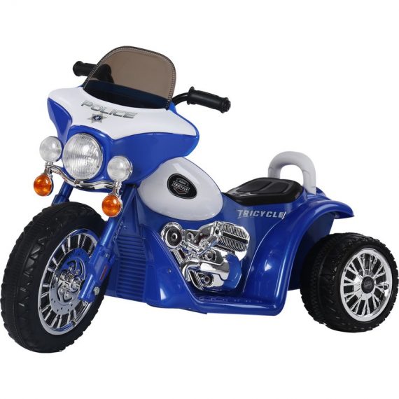 HOMCOM Moto Électrique pour Enfant en Métal Bleu 80 x 43 x 55 cm 3662970041246 301-032BU
