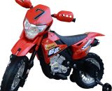 HOMCOM Motocross électrique 35 W enfant 3 à 6 ans dim. 109L x 52,2l x 70,5H cm roulettes amovibles rouge 370-044RD 3662970029770
